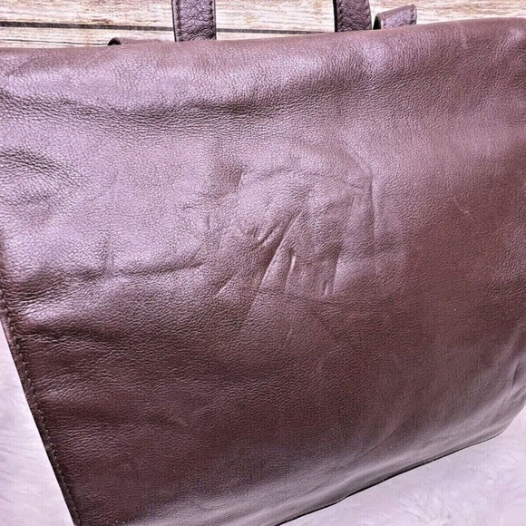Giani Bernini Brown Genuine Leather Nylon Trim Medium Purse Backpack main image 9